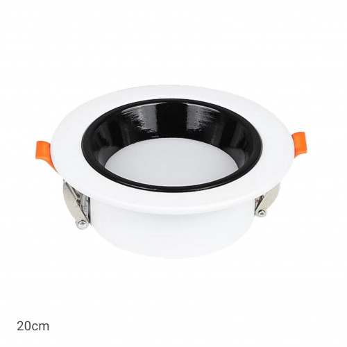 داون لايت بنل مانع توهج جسم أبيض 20 سم 30 وات داون لايت بنل مانع توهج جسم أبيض 20 سم 30 وات