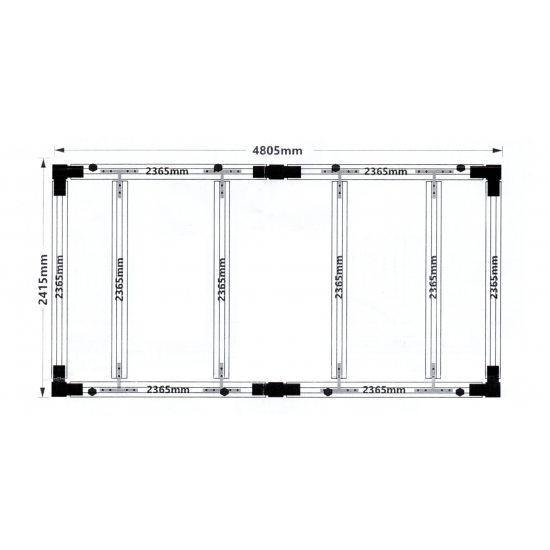 قاعدة تثبيت ألمنيوم خلية انارة قياس 4805*2415 ملم قاعدة تثبيت ألمنيوم خلية انارة قياس 4805*2415 ملم