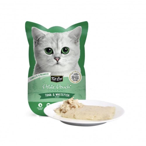 كت كات بيتيت طعام متكامل ومتوازن التونة والسمك الأبيض في جيلي طعام رطب للقطط, 70 جرام