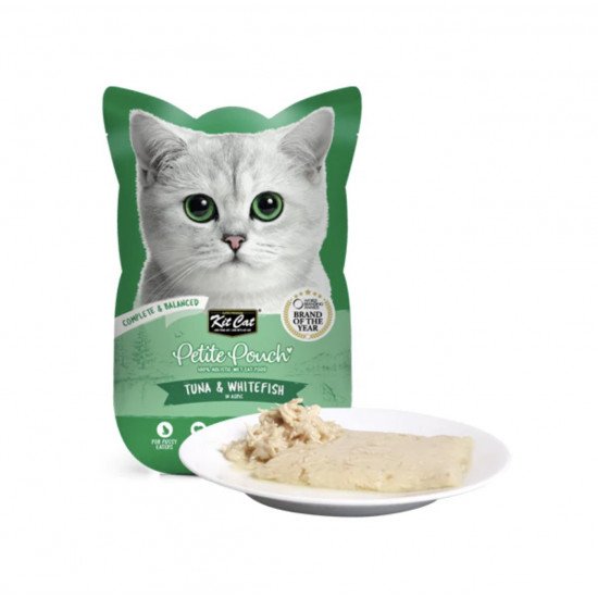 كت كات بيتيت طعام متكامل ومتوازن التونة والسمك الأبيض في جيلي طعام رطب للقطط, 70 جرام