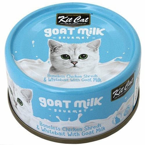 كت كات شرائح الدجاج منزوع العظم مع سمك المحيط الأبيض وحليب الماعز 70 جرام كت كات شرائح الدجاج منزوع العظم مع سمك المحيط الأبيض وحليب الماعز 70 جرام