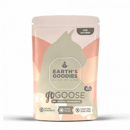 ايرث قوديز طعام رطب للقطط الصغيرة بنكهة الأوز في المرق 85غ