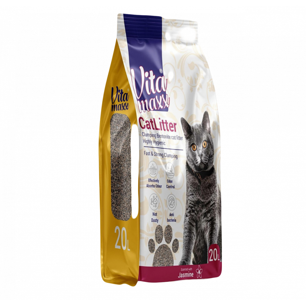 فيتا ماكس رمل للقطط عالي التكتل برائحة الياسمين 20لتر   