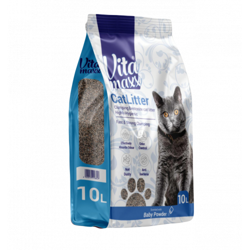 فيتا ماكس رمل للقطط عالي التكتل برائحة بودرة الأطفال 20لتر   