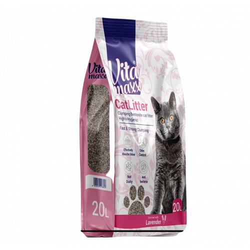 فيتا ماكس رمل للقطط عالي التكتل برائحة اللافندر 20لتر فيتا ماكس رمل للقطط عالي التكتل برائحة اللافندر 20لتر