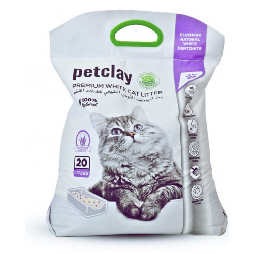 رمل بيت كلاي عالي التكتل برائحة اللافندر 20 لتر   