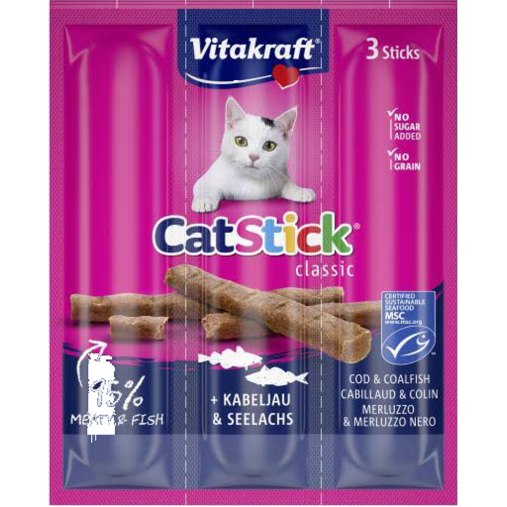 فيتا كرافت مكافآت قطط بالسمك ١٨ جرام فيتا كرافت مكافآت قطط بالسمك ١٨ جرام