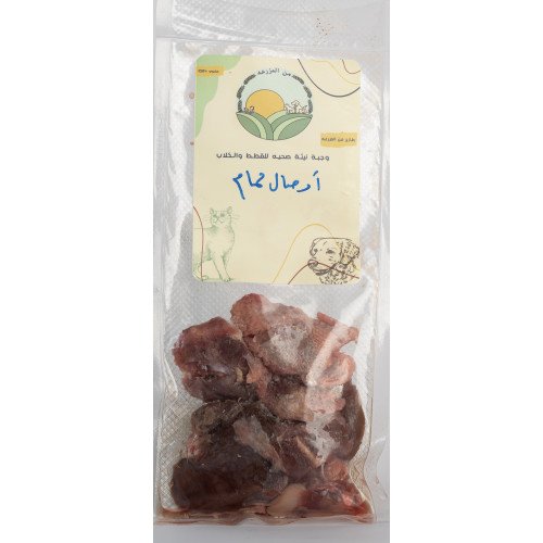 طعام رطب أوصال حمام 100 جرام طعام رطب أوصال حمام 100 جرام