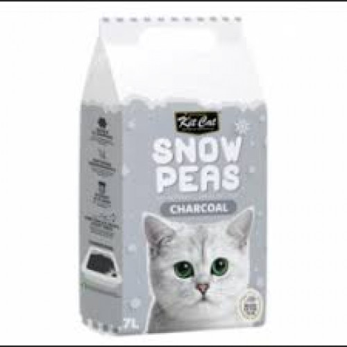 رمل كت كات فرش البازلاء سنو  بالفحم  7 لتر