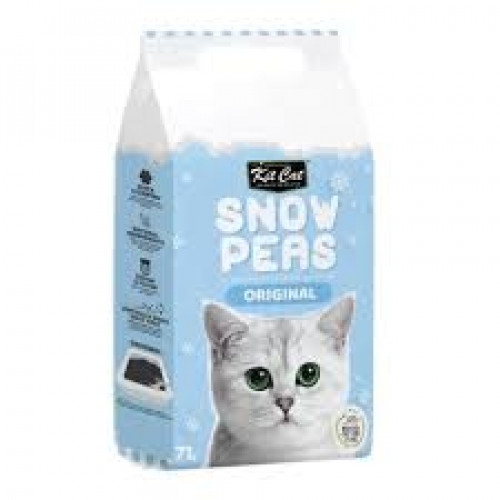 رمل كت كات فرش البازلاء سنو اورجينال 7 لتر رمل كت كات فرش البازلاء سنو اورجينال 7 لتر