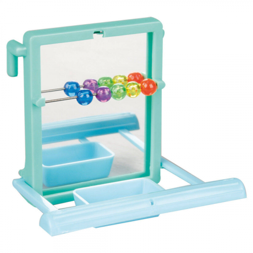 مراية مع استاند للطيور الصغيرة