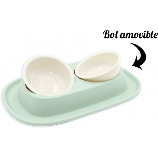 صحن طعام بلاستك مزدوج الوان متعددة صحن طعام بلاستك مزدوج الوان متعددة