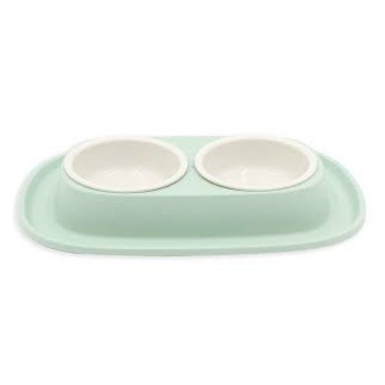 صحن طعام بلاستك مزدوج الوان متعددة صحن طعام بلاستك مزدوج الوان متعددة