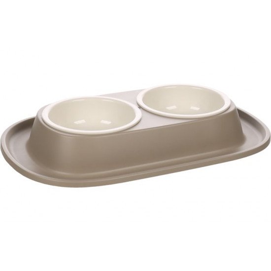 صحن طعام بلاستك مزدوج الوان متعددة صحن طعام بلاستك مزدوج الوان متعددة