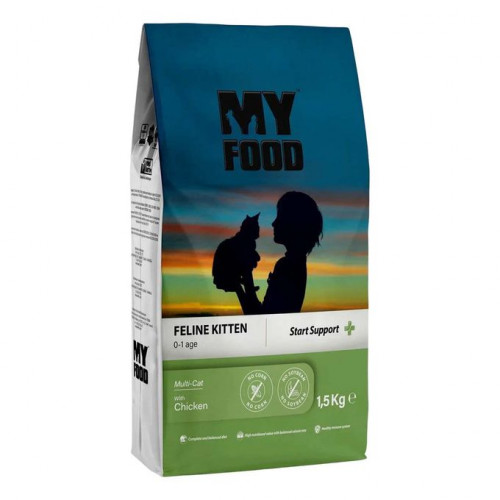 طعام جاف من ماي فود بالدجاج للقطط الصغيرة 1.5 كيلو
