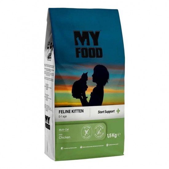 طعام جاف من ماي فود بالدجاج للقطط الصغيرة 1.5 كيلو