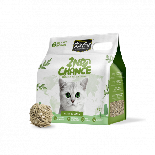 كت كات رمل نباتي - برائحة الشاي الأخضر - 2.5 كجم كت كات رمل نباتي - برائحة الشاي الأخضر - 2.5 كجم