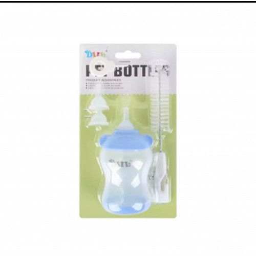 رضاعة مع فرشاة للتنظيف ورؤوس سيلكون صغيرة