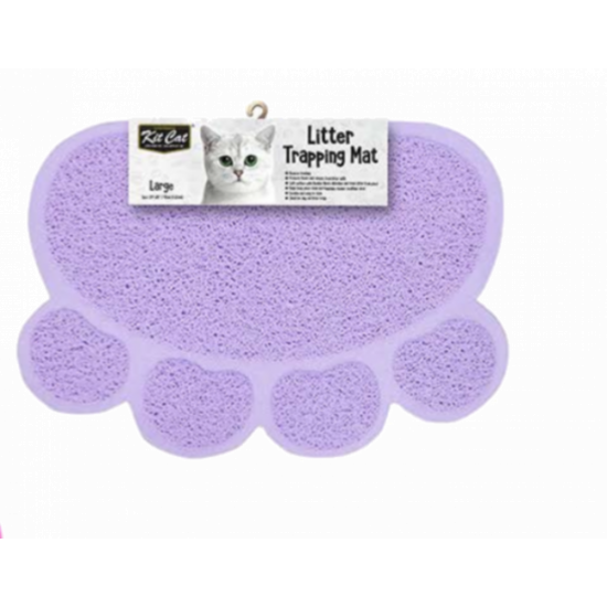 دعاسة حصيرة كت كات كبيرة لحوض الرمل شكل بصمة اليف ٤٥سم*٦٠سم