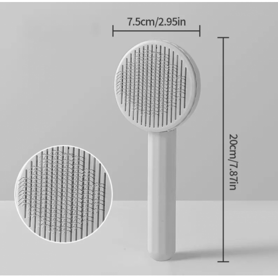 مشط حديد مع ضاغط تنظيف ذاتي