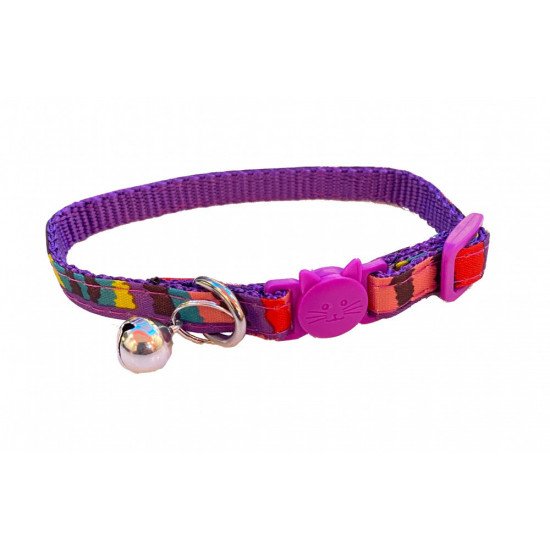 طوق قطط قماش مموج بجرس طوق قطط قماش مموج بجرس