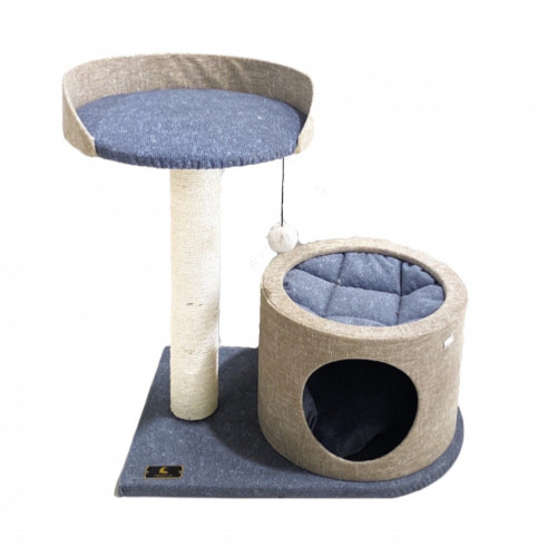 خداشة للقطط كوخ وسرير