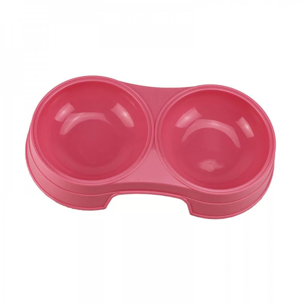 صحن طعام مزدوج سادة