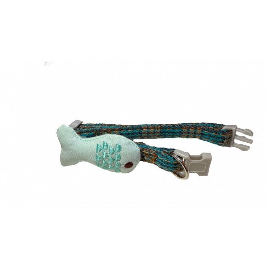 طوق قطني بتصميم سمك لطيف طوق قطني بتصميم سمك لطيف