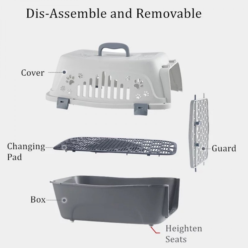 قفص تنقل حجم كبير للقطط