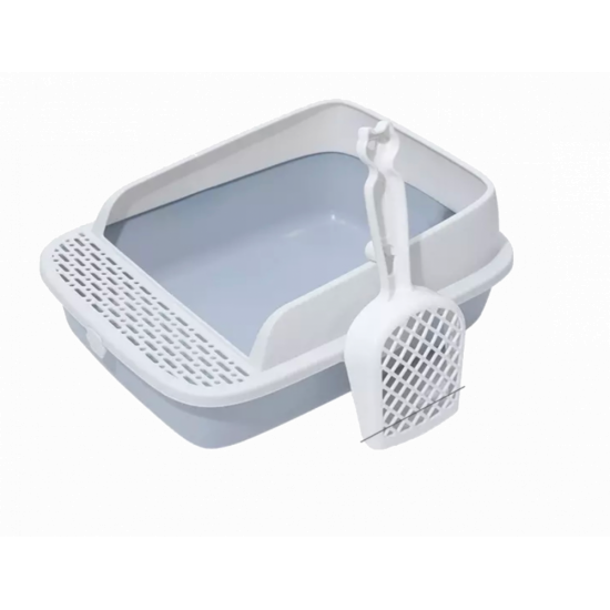 ليتربوكس حوض رمل بتصميم اطراف شبك مع مجرفة ليتربوكس حوض رمل بتصميم اطراف شبك مع مجرفة