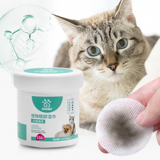 مناديل  لتنظيف  القطط والكلاب 150 منديل