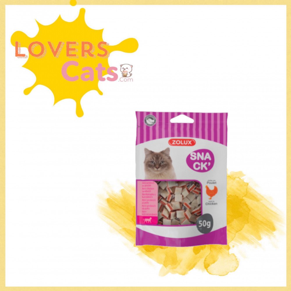زولكس مكافأة قطط وسناك ساندوتش الدجاج 50غ زولكس مكافأة قطط وسناك ساندوتش الدجاج 50غ