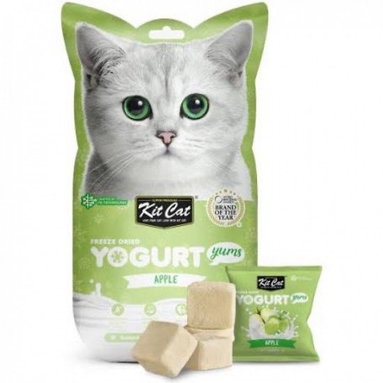 كت كات يوقارت بالتفاح مكافاة للقطط 10جرام كت كات يوقارت بالتفاح مكافاة للقطط 10جرام