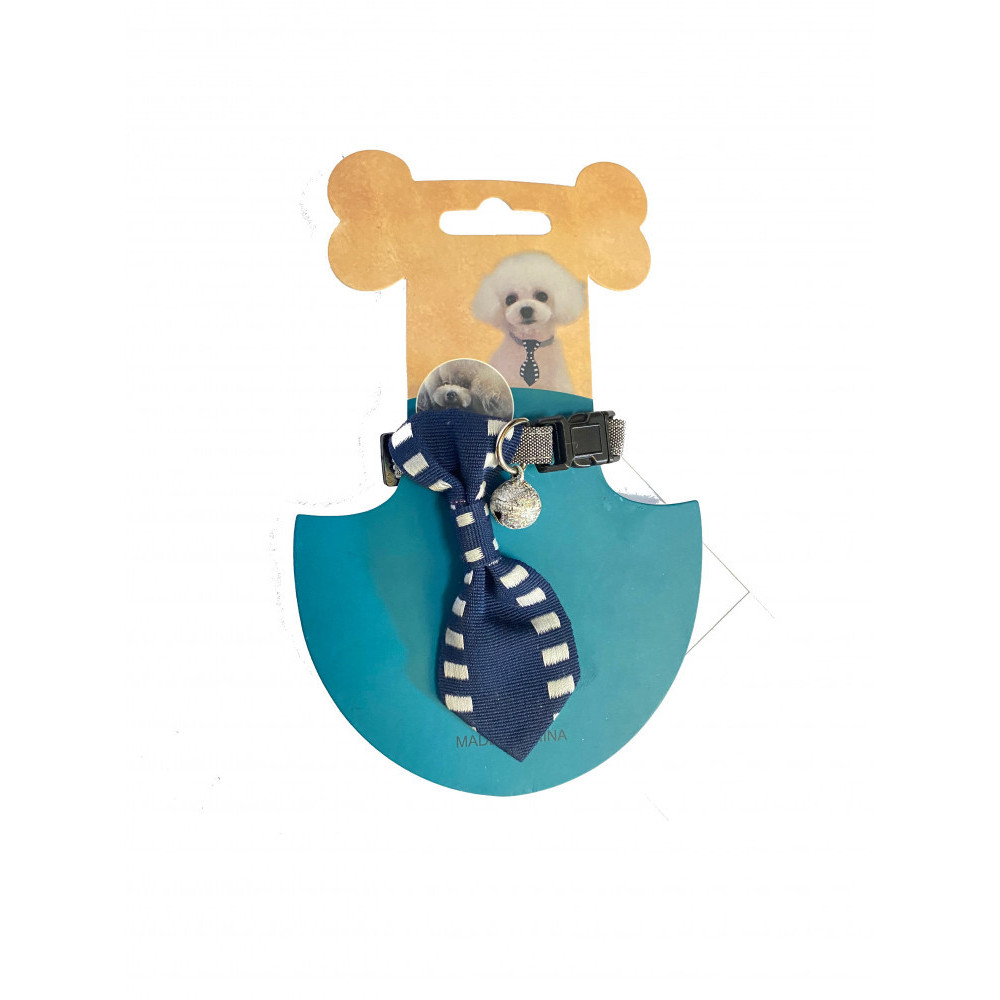 طوق انيق بربطة عنق انيقة مع جرس طوق انيق بربطة عنق انيقة مع جرس