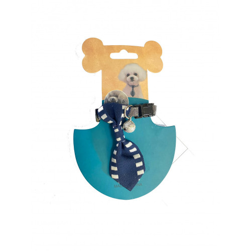 طوق انيق بربطة عنق انيقة مع جرس طوق انيق بربطة عنق انيقة مع جرس