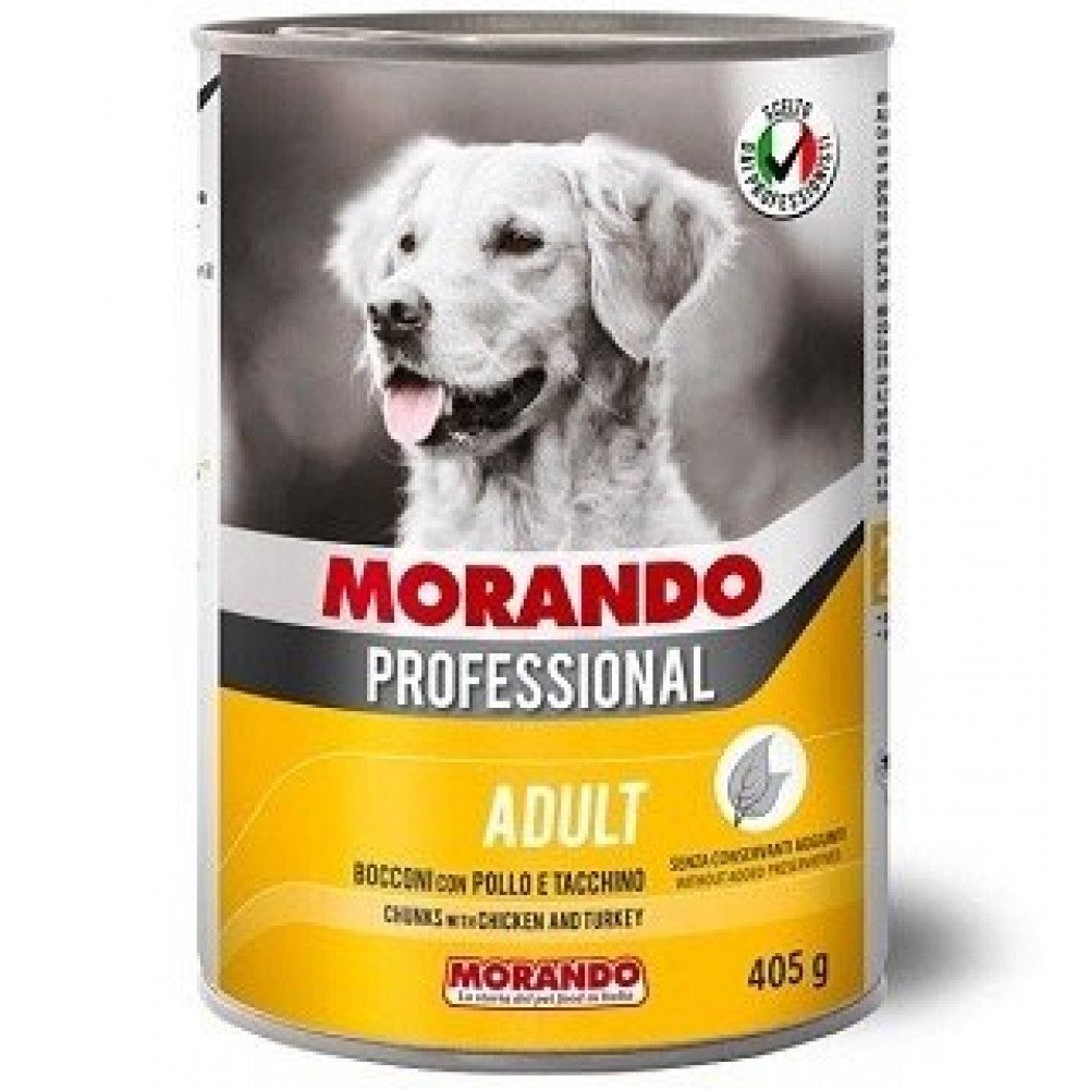 طعام كلاب رطب بالديك الرومي والدجاج 405غ طعام كلاب رطب بالديك الرومي والدجاج 405غ