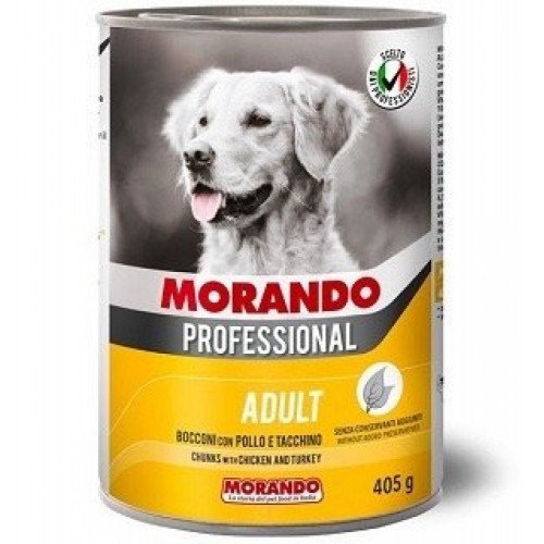 طعام كلاب رطب بالديك الرومي والدجاج 405غ طعام كلاب رطب بالديك الرومي والدجاج 405غ