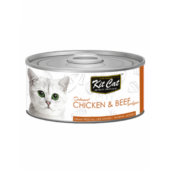 كت كات معلبات دجاج منزوع العظم ولحم البقر 80g كت كات معلبات دجاج منزوع العظم ولحم البقر 80g