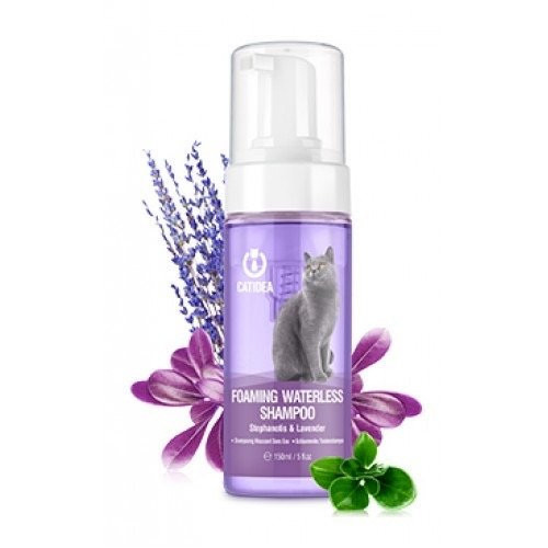 شامبو جاف للقطط شركة كاتديا برائحة اللافندر والياسمين 150مل