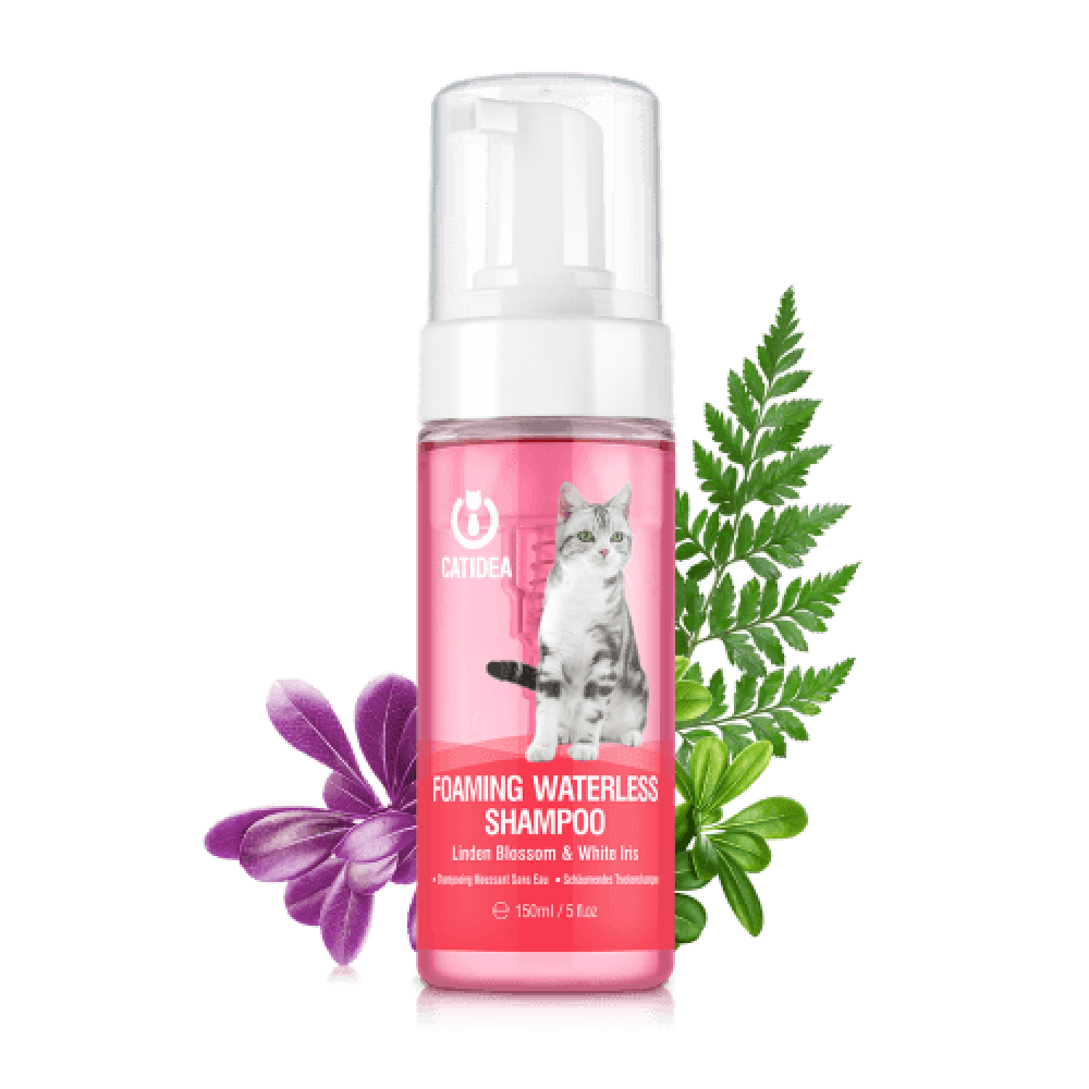 شامبو جاف للقطط كات ايديا برائحة زهرة الزيزفون 150مل