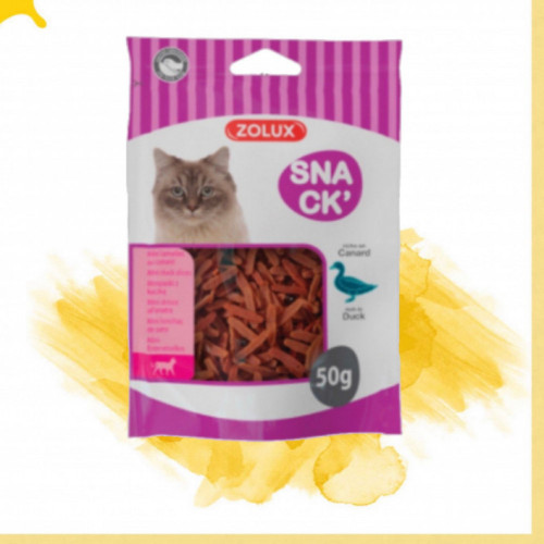 زولكس مكافأة قطط وسناك بشرائح البط 50غ