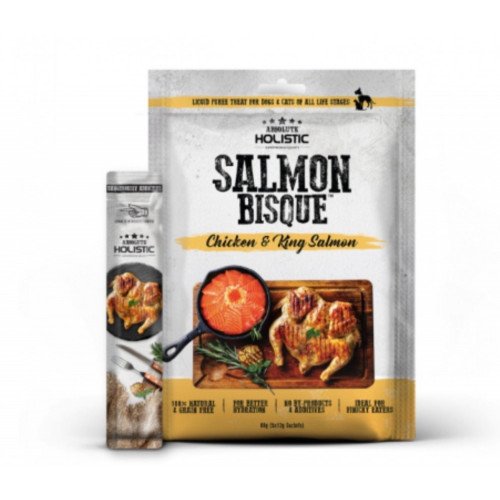 مكافأة قطط وكلاب بالدجاج والسلمون 5 اكياس*12غ مكافأة قطط وكلاب بالدجاج والسلمون 5 اكياس*12غ