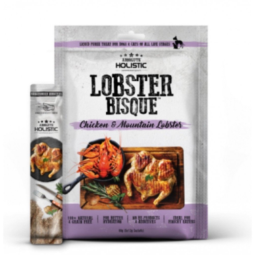 مكافأة قطط وكلاب بالدجاج وسرطان البحر الجبلي 5 اكياس*12غ