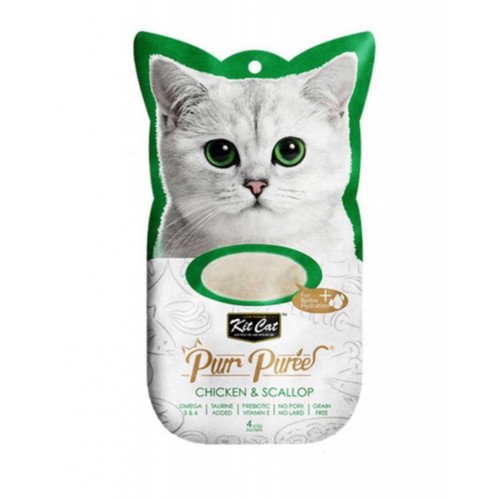 كت كات مكافأة قطط بالدجاج ومحار 15غ 4 أظرف