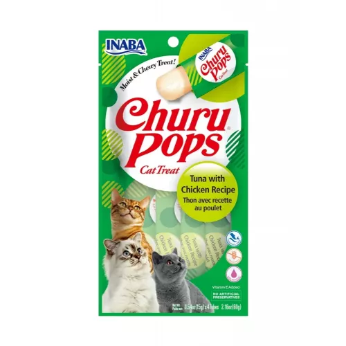 مكافاة قطط تشورو جيلي تونا مع الدجاج 4*15g مكافاة قطط تشورو جيلي تونا مع الدجاج 4*15g