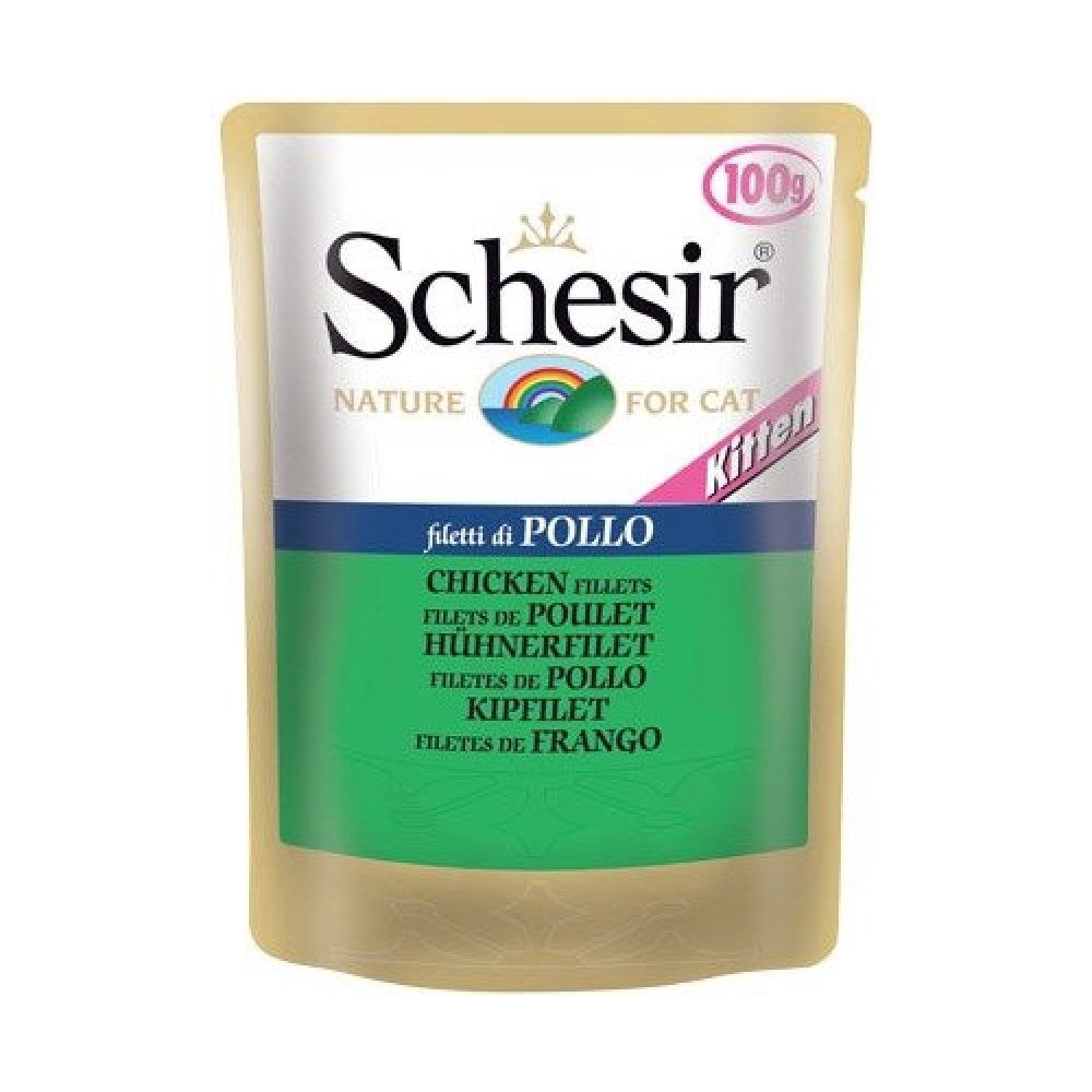 شيزر طعام رطب بالدجاج للقطط الصغيرة 100غ شيزر طعام رطب بالدجاج للقطط الصغيرة 100غ