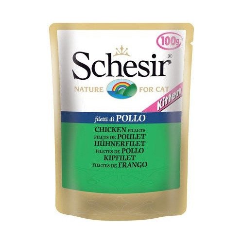 شيزر طعام رطب بالدجاج للقطط الصغيرة 100غ شيزر طعام رطب بالدجاج للقطط الصغيرة 100غ