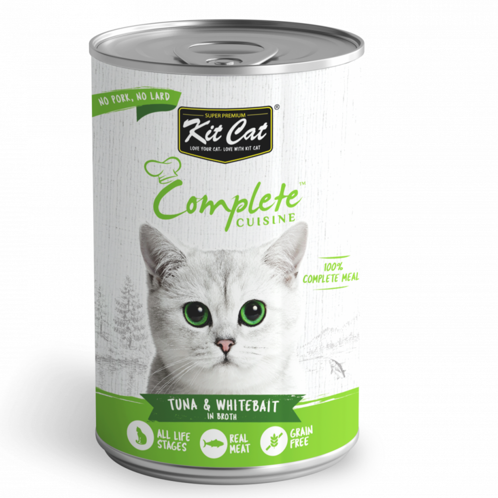 كت كات طعام قطط رطب وجبة متكاملة بالمرق والتونة وصغار السمك 150غ