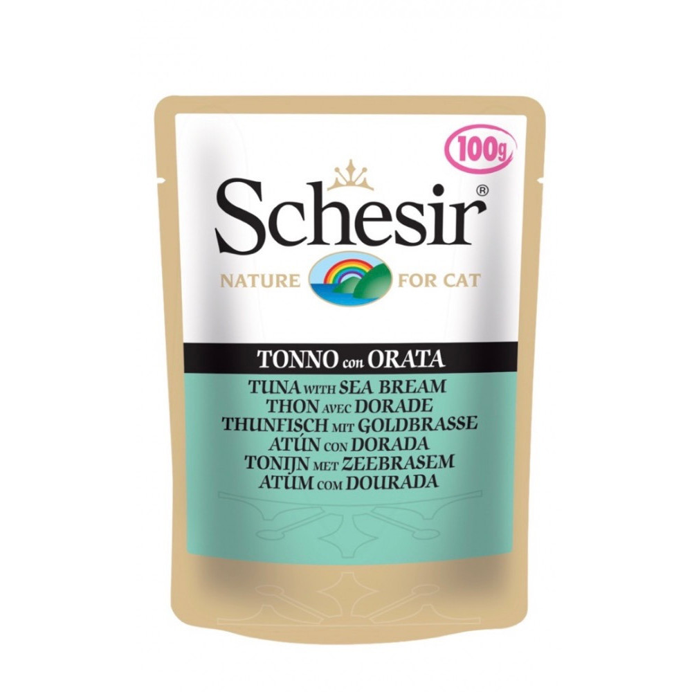 شيزر طعام قطط رطب بالتونة وسمك الدنيس100غ شيزر طعام قطط رطب بالتونة وسمك الدنيس100غ