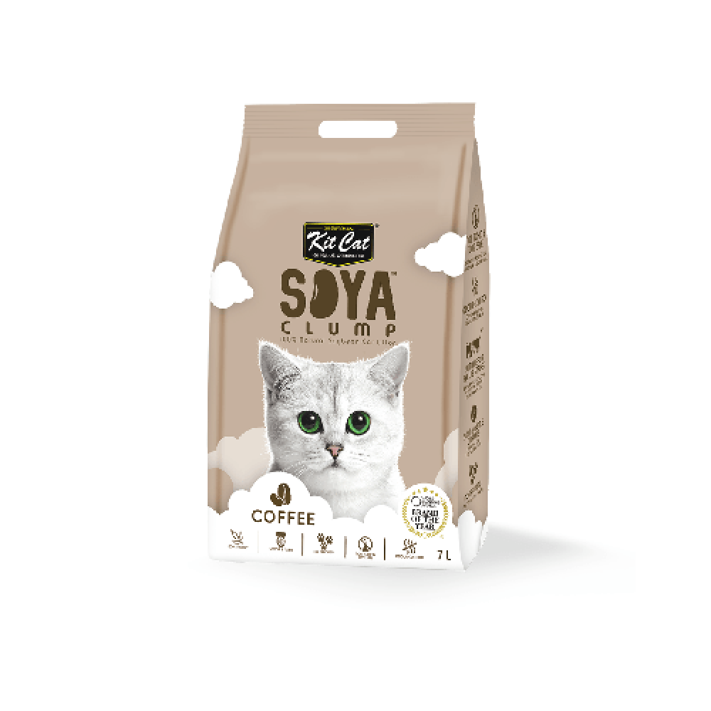 كت كات رمل قطط الصويا بالقهوة 7لتر